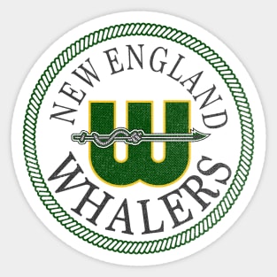 Defunct New England Whalers WHA Hockey 1975 Sticker